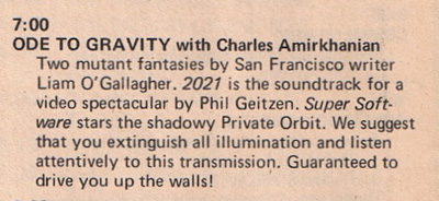Ode to Gravity 1971